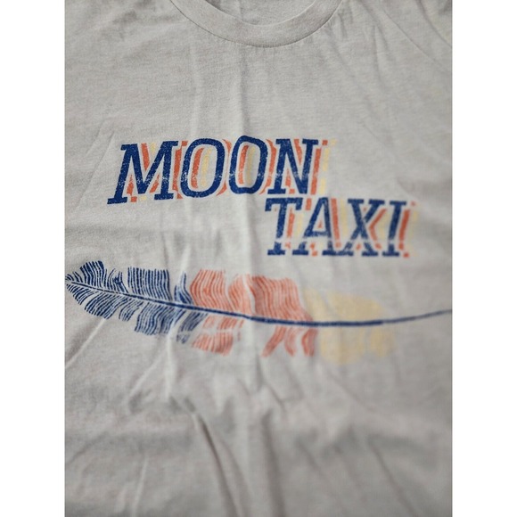 Moon Taxi Band T Shirt S Small Tee feather Tan - Picture 2 of 3